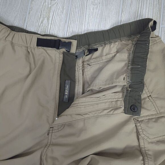 Vintage Y2K REI UPF 50+ Men’s 32 Large Tan Zip Away Pants Shorts Cargo - Picture 5 of 7